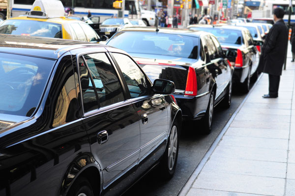 Limos parked street side